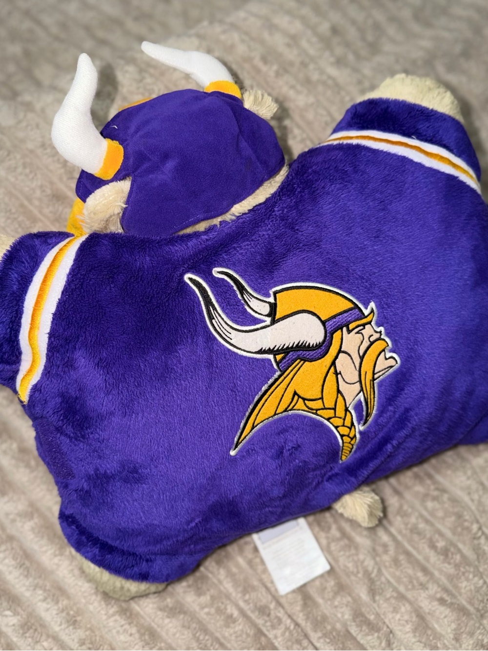Pillow Pets Minnesota Vikings 20” Plush Pillow NFL Football Mascot 2011